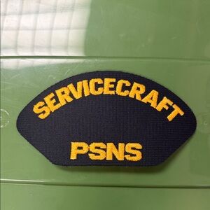 Navy and Gold Servicecraft PSNS embroidered naval Patch